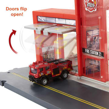 Matchbox Action Drivers Fire Station Rescue Playset - Image 4 of 8