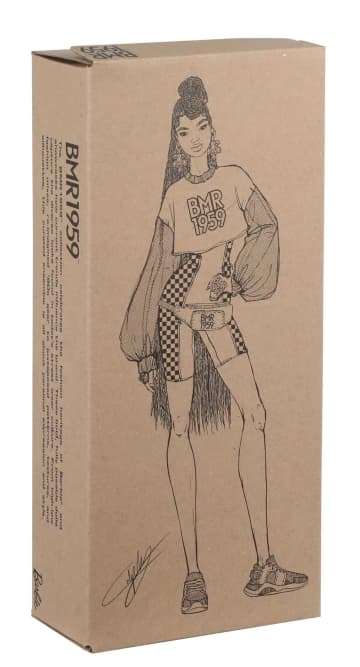 Кукла коллекционная Barbie BMR1959 Мулатка с косичками - Image 6 of 6