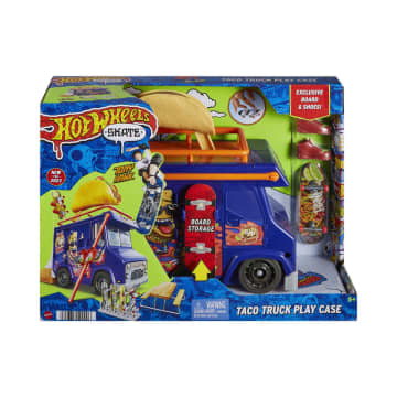 Hot Wheels Skate Tacotruck Speelkoffer Met 1 Vingerboard En 1 Paar Schoenen - Image 6 of 6