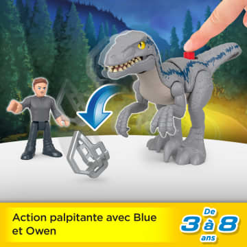 Imaginext - Jurassic World - Coffret Blue En Fuite - Figurines Pour Enfants - 3 Ans Et + - Image 2 of 6
