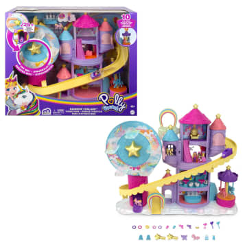 Polly Pocket Rainbow Funland Theme Park Playset - Image 1 of 6