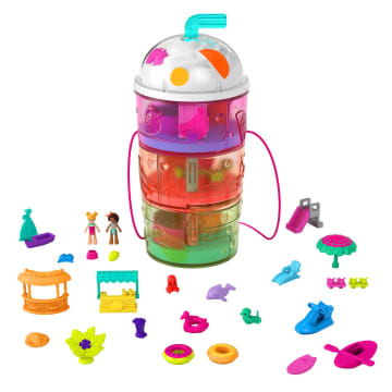 Polly Pocket Spin ‘n Surprise Waterpark Compact Playset - Image 1 of 6