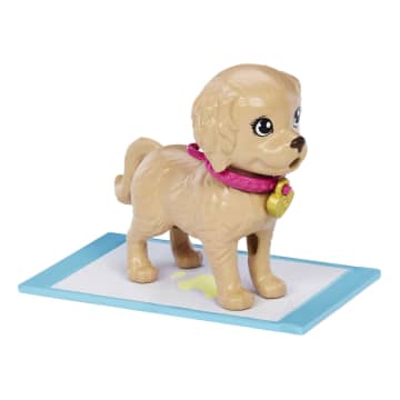 Barbie Doll and Accessories Pup Adoption Playset with Doll 2 Puppies and Color Change
