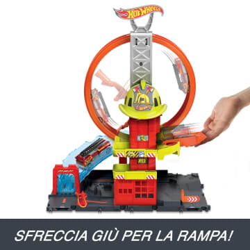 Hot Wheels City Caserma Dei Pompieri Con Super Loop - Image 5 of 7