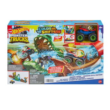 Hot Wheels® Monster Trucks Renk Değiştiren Araçlar Timsahdan Kaçış Oyun Seti - Image 6 of 6