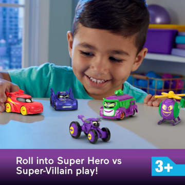 Fisher-Price Dc Batwheels 1:55 Scale Vehicle Multipack, Batcast Metal Diecast Cars, 5 Pieces - Image 2 of 6
