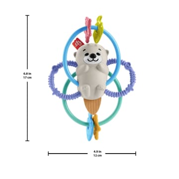 Fisher-Price - Loutre À Tordre Et Mordiller - Jouet D'Éveil - 3 Mois Et + - Imagen 7 de 8