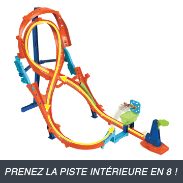 Hot Wheels - Cascade Grand Huit - Coffret 2 Pistes Et 1 Voiture - Petite Voiture - 3 Ans Et + - Image 4 of 8