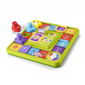 Fisher-Price Fantasiebordspel met muziek voor baby's, Leerplezier Puppy Spelletjesbord, meertalige versie - Imagen 3 de 6