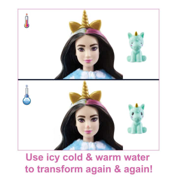 Barbie Cutie Reveal Fantasy Series Doll with Unicorn Plush Costume HJL58 MATTEL