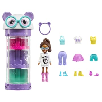 Polly Pocket Armadio Gira La Moda Playset A Tema Animali Con Bambola, Collezione Di Tubi Fashion - Image 6 of 11