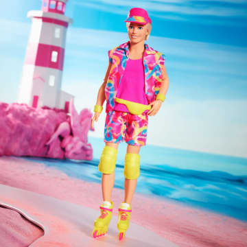 Barbie Le Film Poupée Ken Du Film Poupée Ken De Collection Portant Une Tenue De Patinage Rétro Et Des Rollers - Image 9 of 17
