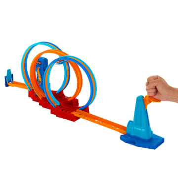 Hot Wheels Ultra Hots Çılgın Çember Yarışı Seti, 3 Spiral Ve 1 Hot Wheels Araba - Image 2 of 6