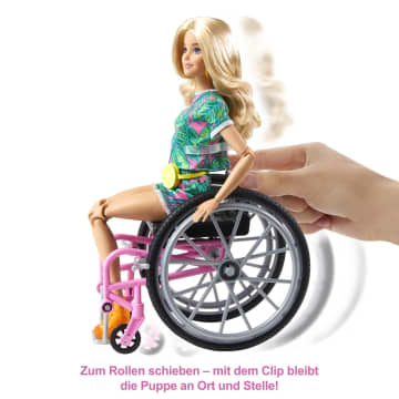 Barbie Fashionistas Barbie Puppe blond mit Rollstuhl GRB93 MATTEL
