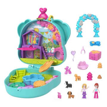 Polly Pocket Coffret Anniversaire Chien Coffret Mini Figurine 4 Ans Et