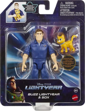 Disney Pixar Lightyear Buzz Lightyear & Sox Figures - Image 6 of 6