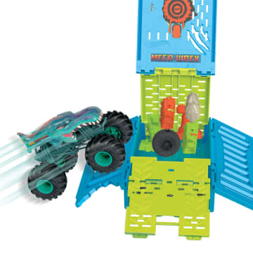 Hot Wheels Monstertrucks Mega-Wrex Crashkooi Speelset - Image 5 of 6