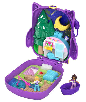 Polly Pocket Owlnite Campsite Compact - Image 1 of 6