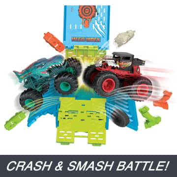 Hot Wheels Monster Trucks Mega-Wrex Crash Cage Playset - Image 4 of 6