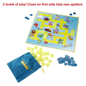 Scrabble Junior Kids Crossword Board Game - Image 3 of 6