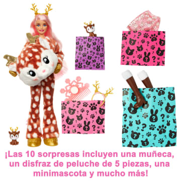 Muñeca Barbie Cutie Reveal serie Peluche de Ciervo - Image 4 of 6