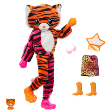 Barbie Cutie Reveal Doll Jungle Series Tiger HKP99 MATTEL