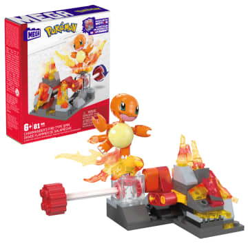 Mega-Pokémon-Danse Flammes De Salamèche-Coffret À Construire (81 Pcs) - Image 1 of 6