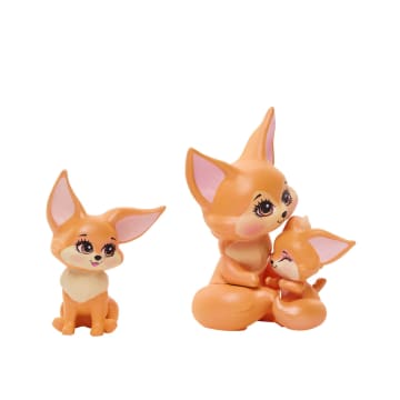 Munecas Enchantimals Glam Party muneca y figuras de la familia de zorros HNT60 MATTEL