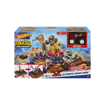 Hot Wheels - Coffret Arène De Démolition Monster Trucks - Petite Voiture - 3 Ans Et + - Imagen 6 de 6