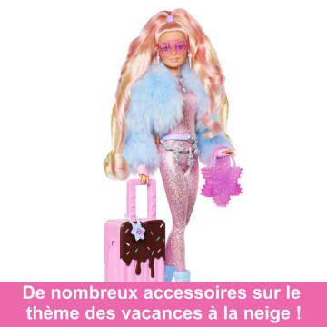 Barbie -Barbie Extra Cool-Poupée voyage en tenue d’hiver - Imagen 5 de 6