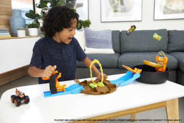 Hot Wheels Conjunto de juego Rueda de acrobacias de Monster Truck - Imagen 2 de 7