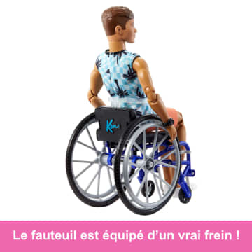 Barbie - Barbie Ken Fashionistas 195 Avec Fauteuil Roulant Et Rampe - Coffret Poupée Mannequin - 3 Ans Et + - Image 4 of 7