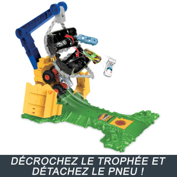 Hot Wheels - Coffret Monster Trucks Arena Smashers Défi Rhinomite - Camion De Destruction - 4 Ans Et + - Image 5 of 6