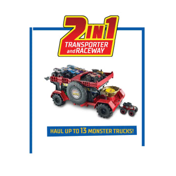 Hot Wheels Monster Trucks Downhill Race & Go Playset - Image 3 of 7