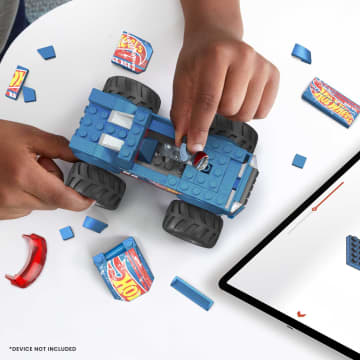 Mega Hot Wheels Smash & Crash Race Ace Monster Truck Παιχνίδι Κατασκευών (85 Κομμάτια) - Image 3 of 6