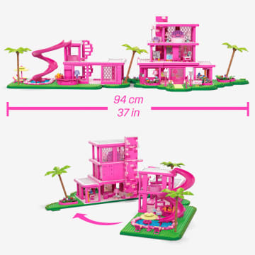 Barbie Le Film - MEGA Barbie Coffret De Construction Maison De Rêve - Image 6 of 9
