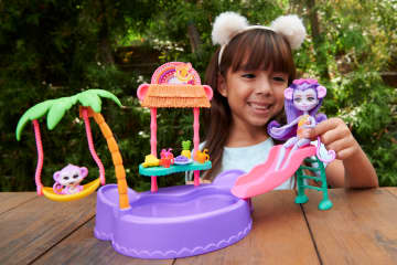 Enchantimals - Coffret Piscine En Forme De Singe - Coffret Poupée - 4 Ans Et + - Image 2 of 6