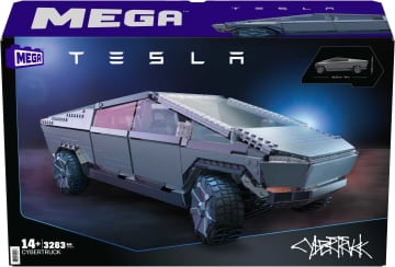 MEGA Tesla Cybertruck Vehicle Collector Truck Construction Set - Image 6 of 7
