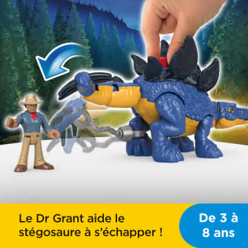 Stegosaurus Et Personnage - Imagen 2 de 6