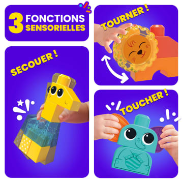 Mega Bloks - Hochet Safari - Jouet De Construction - 1 Ans Et + - Imagen 4 de 5