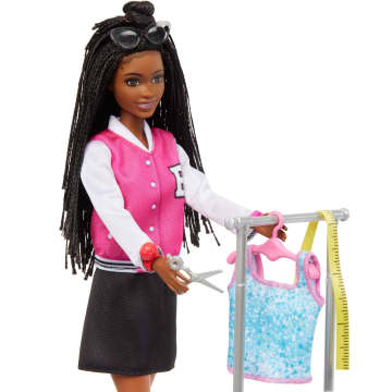 Barbie - Coffret Barbie Brooklyn Styliste - Poupée Mannequin - 3 Ans Et + - Imagen 3 de 6