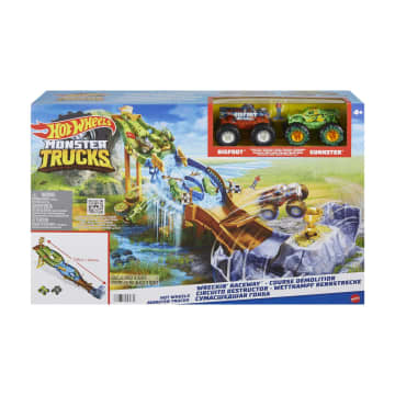 Hot Wheels Monster Trucks Wreckin' Raceway Playset - Image 6 of 6