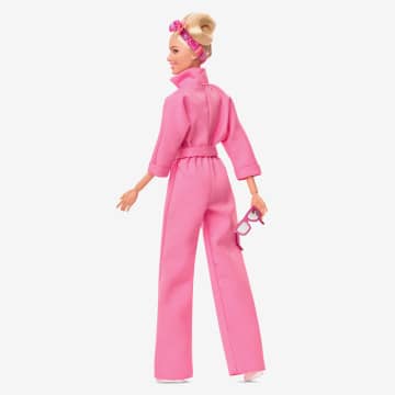 Barbie Le Film Poupée Barbie À Collectionner Inspirée Du Film Barbie Avec Margot Robbie, Avec Combinaison-Pantalon Rose, Lunettes De Soleil Et Foulard Dans Les Cheveux - Imagen 3 de 13