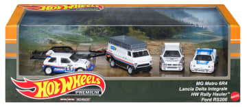 Hot Wheels Premium Collector Rally Legend Display Set, 3 Cars & 1 Transporter - Image 6 of 6