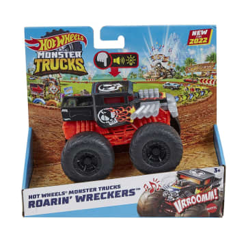 Hot Wheels® Monster Trucks Pojazd 1:43 Światła i dźwięki Bohater Roarin' Wreckers™ Asortyment - Image 3 of 10