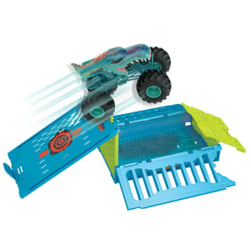 Hot Wheels Monstertrucks Mega-Wrex Crashkooi Speelset - Image 4 of 6