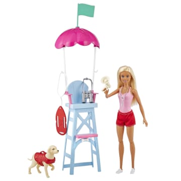 Набор игровой Barbie кукла+питомец+аксессуары Пляжный спасатель - Image 3 of 4