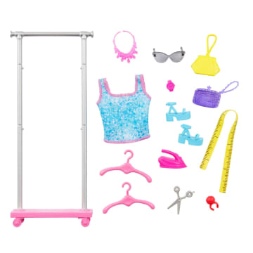 Barbie - Coffret Barbie Brooklyn Styliste - Poupée Mannequin - 3 Ans Et + - Imagen 5 de 6