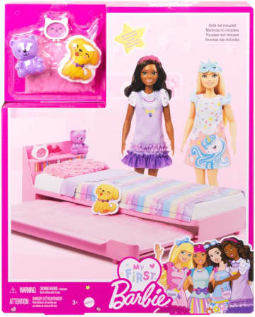 Barbie My First Barbie Muebles conjunto de juego con tematica de hora de dormir HMM64 MATTEL