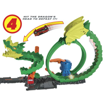 Hot Wheels City Dragon Drive Firefight, Firestation Playset - Image 6 of 7